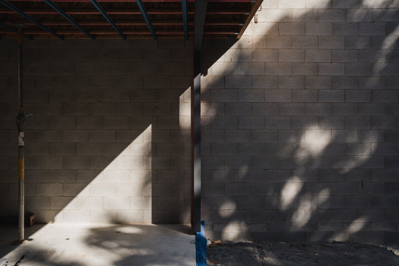 Blockwork construction at 75 Yandina Coolum Road